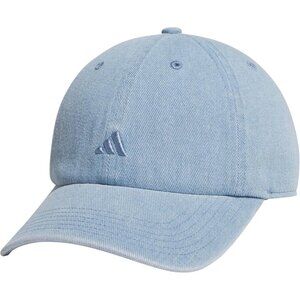 Adidas Women's Light Blue Denim Saturday Baseball Adjustable Cotton Athletic Hat